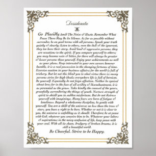 Poster dos DESIDERATA