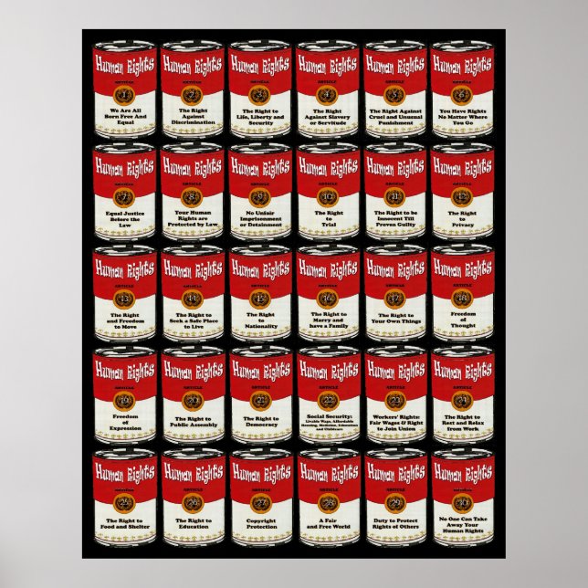 Poster dos Direitos Humanos (Frente)