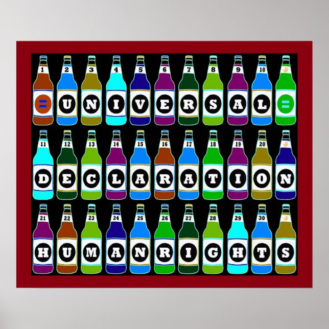 POSTER DOS DIREITOS HUMANOS - 30 AROMAS DA UDHR (Frente)