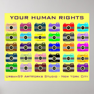 POSTER DOS DIREITOS HUMANOS: "TIRO INSTANTÂNEO DE