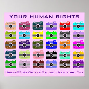 POSTER DOS DIREITOS HUMANOS: "TIRO INSTANTÂNEO DE