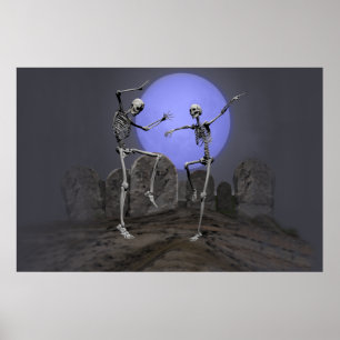 Poster dos esqueletos da dança