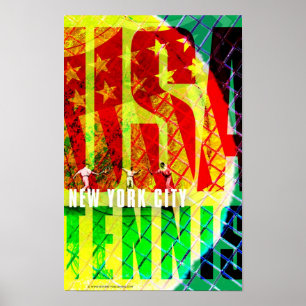Poster dos EUA do tênis