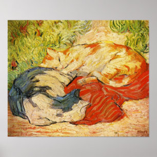 Poster dos gatos de Franz Marc