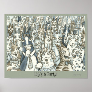 POSTER dos gatos do partido de N Fitz do silvo