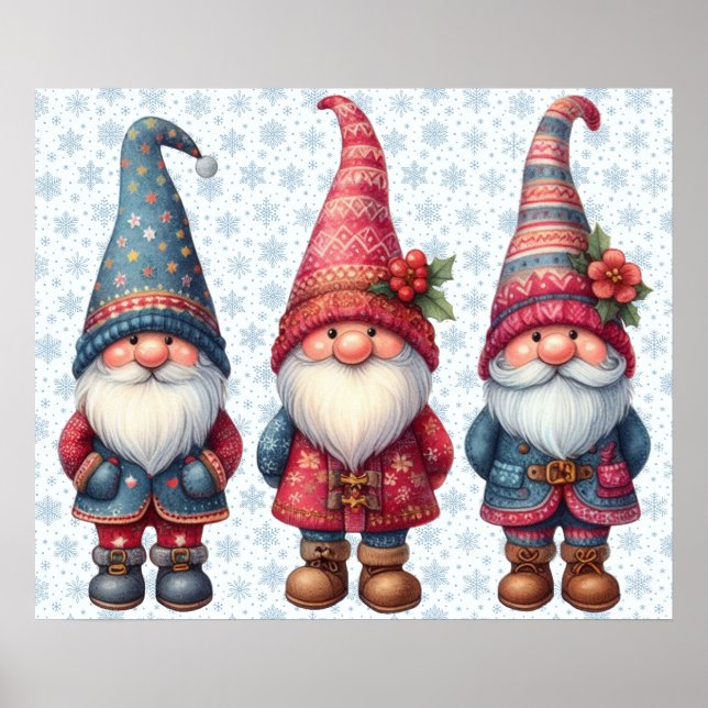 Poster dos Gnomos de Natal (Frente)