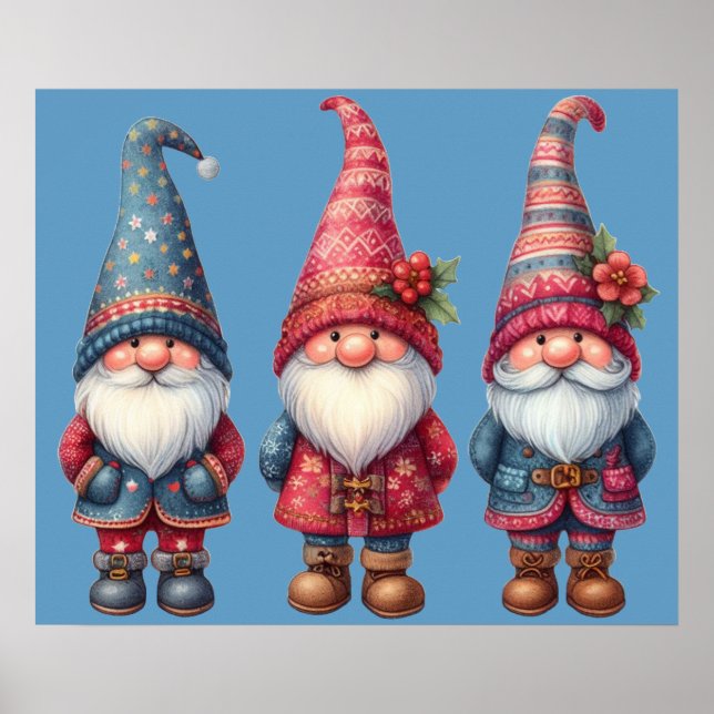 Poster dos Gnomos de Natal (Frente)