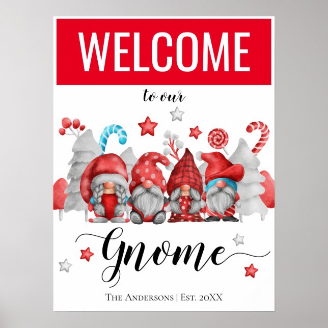 Poster dos Gnomos de Natal (Frente)