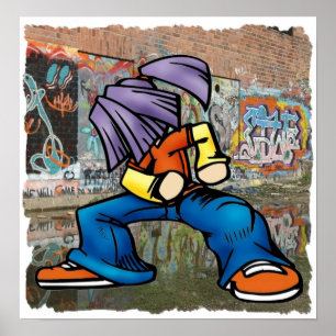 Poster dos grafites de Hip Hop