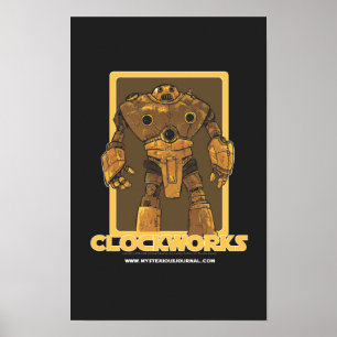 Poster dos maquinismo de relojoaria