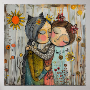 Poster dos melhores amigos do Whimsical