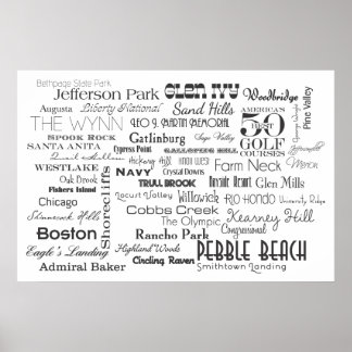 poster dos Melhores Cursos de Golfe das Américas