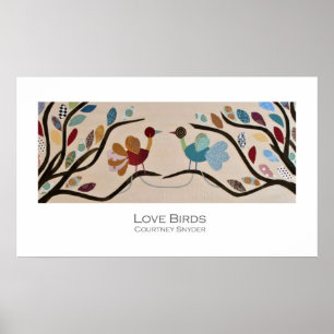 Poster dos pássaros do amor