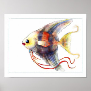 Poster dos peixes da fantasia: Angélica