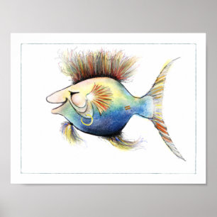Poster dos peixes da fantasia: Bacalhau Stewart