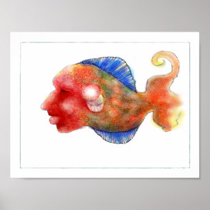 Poster dos peixes da fantasia: Excursionista