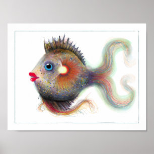 Poster dos peixes da fantasia: Rico