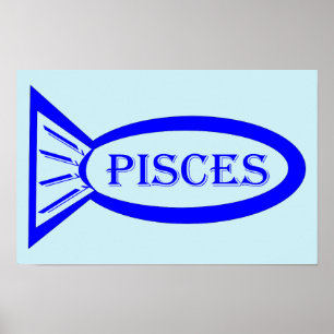 Poster dos peixes do sinal da estrela dos peixes