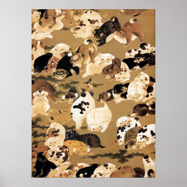 Poster dos Puppies Japoneses (Frente)
