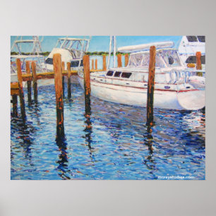 Pôster Dos "reflexões azul-céu "