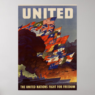 Poster dos Sinalizadores Aliados da Segunda Guerra