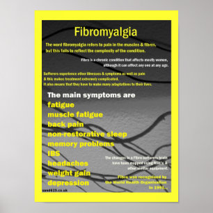 poster dos sintomas da fibromialgia