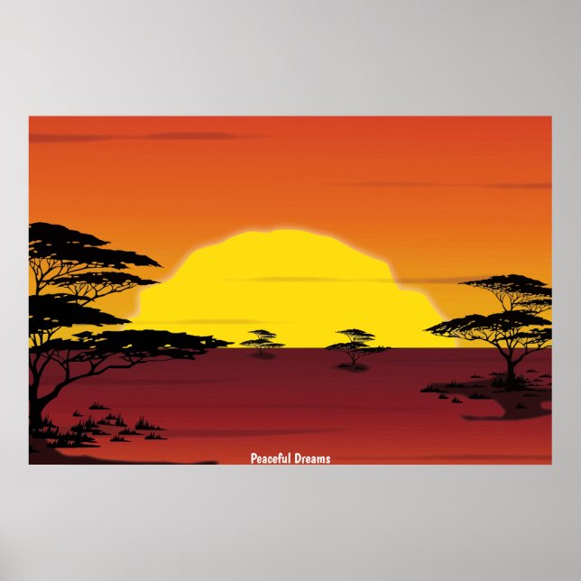 Poster dos sonhos pacíficos (Frente)