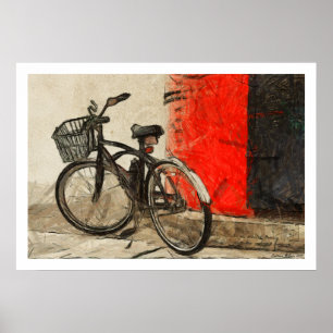 Poster dos trabalhos de arte da bicicleta do
