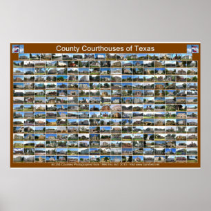 Poster dos tribunais de Texas County (horizontais