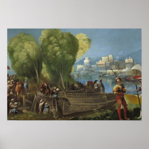 Poster Dosso Dossi - Aeneas e Achates sobre a Líbia