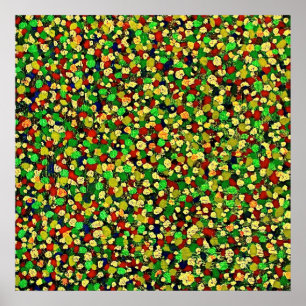 Poster DOT MATRIX: GREEN Canvas