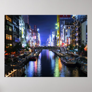 Poster Dotonbori River Osaka
