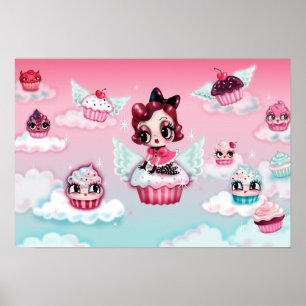 Poster Dottie no Céu Cupcake