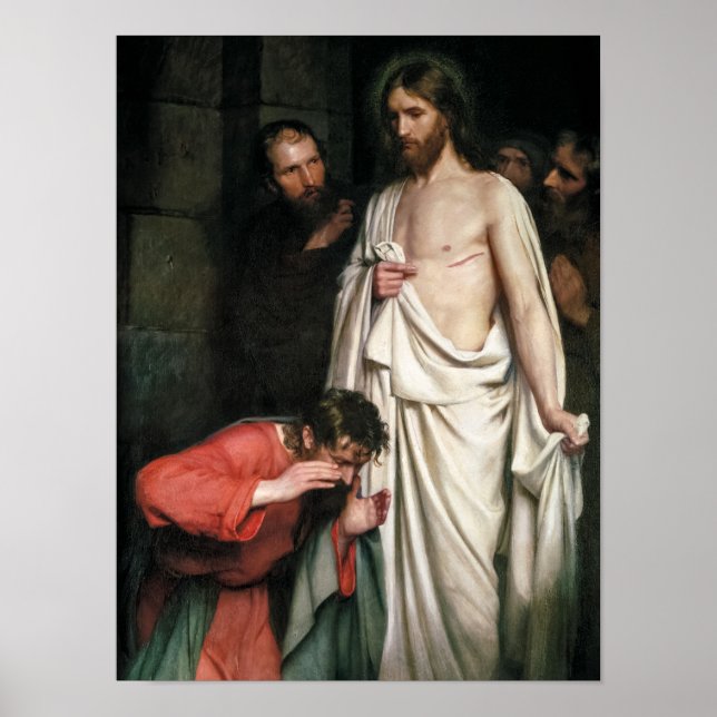Poster Doubting Thomas por Carl Bloch (Frente)