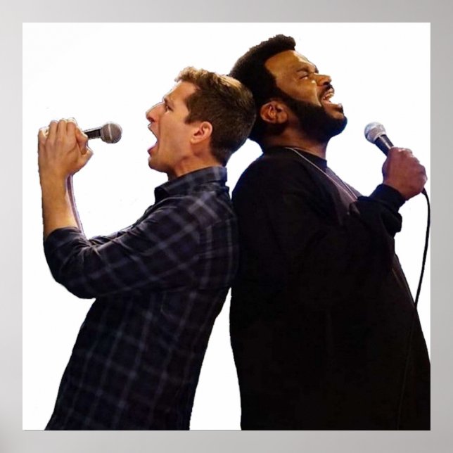 Poster Doug Judy and Jake Peralta Brooklyn 99 Karaoke (Frente)