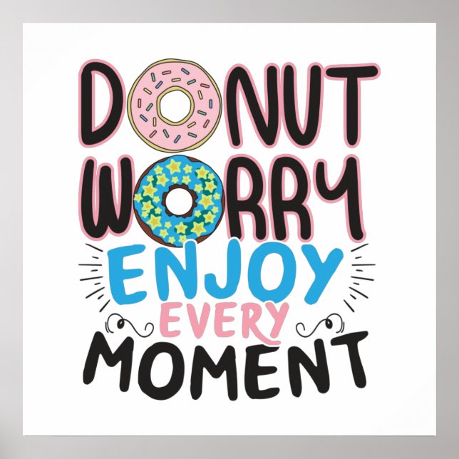 Poster Doughnut Lover - Incentivo à Preocupação da Rosqui (Frente)