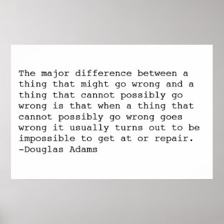 Pôster Douglas Adams