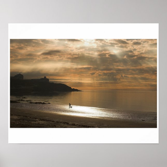 Pôster Douglas Dog Walker no Sunrise (Frente)