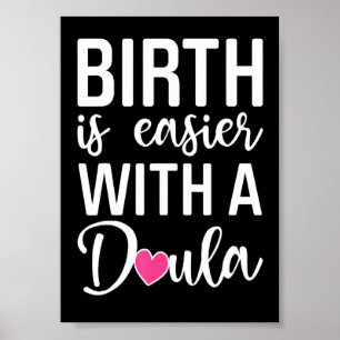Poster Doula de Parto Orgulhosa Trabalhadora de Parto Sof