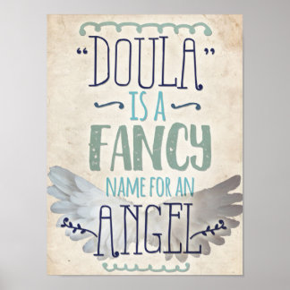 Pôster Doula é um anjo