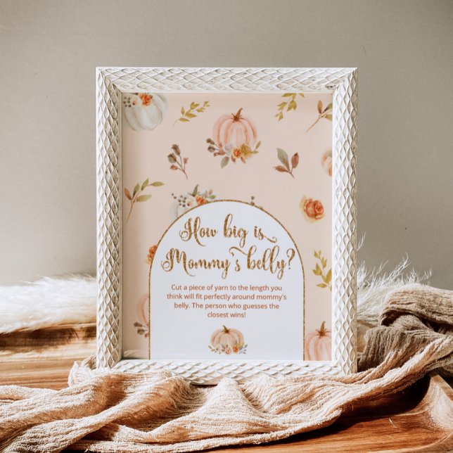 Poster Dourada abóbora laranja como é grande o jogo da ba (Criador carregado)