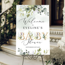 Douradas letras - sinal de boas-vindas ao chá de f