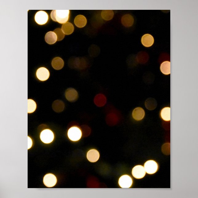 Poster Dourado Bokeh (Frente)