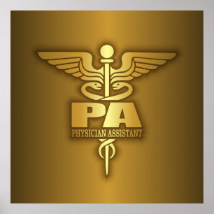 Pôster Dourado Caduceus (PA)