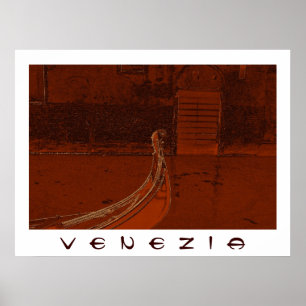 Poster dourado da gôndola