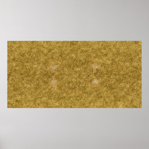 Poster Dourado Design de Tinta: Luxuoso e Artístico