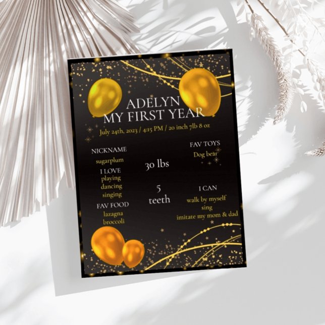 Poster "Dourado e Negro Primeiro Aniversário" (Criador carregado)