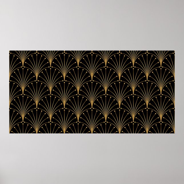 Poster Dourado e preto. Contexto luxuoso (Frente)