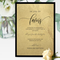 Dourado em vez de Favoritos Caridade de Casamento