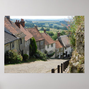 Poster Dourado Hill, Shaftesbury, Dorset, Inglaterra